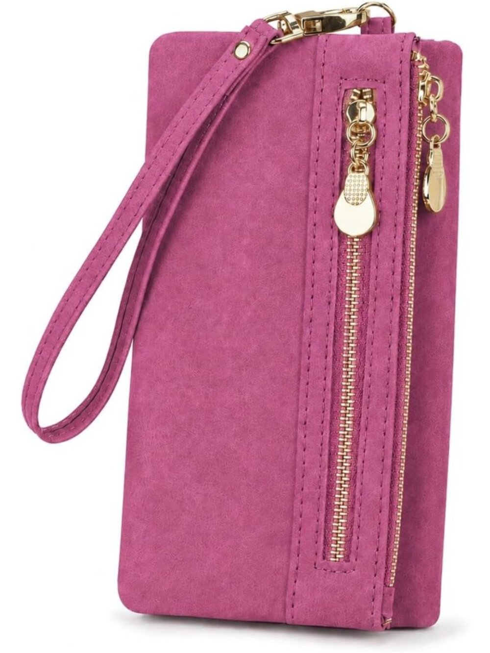 Stylish Women's Wristlet Wallet - 2-Zip Long Clutch & Card Holder for Essentials